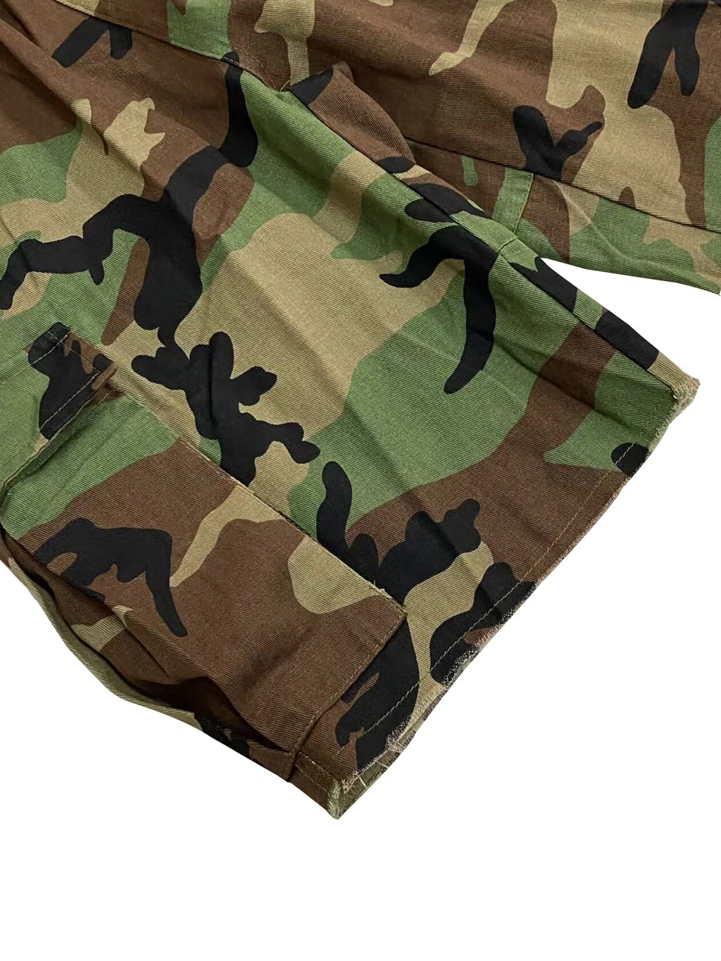 Waist Printed Camo Multi Pocket Casual Women's Shorts