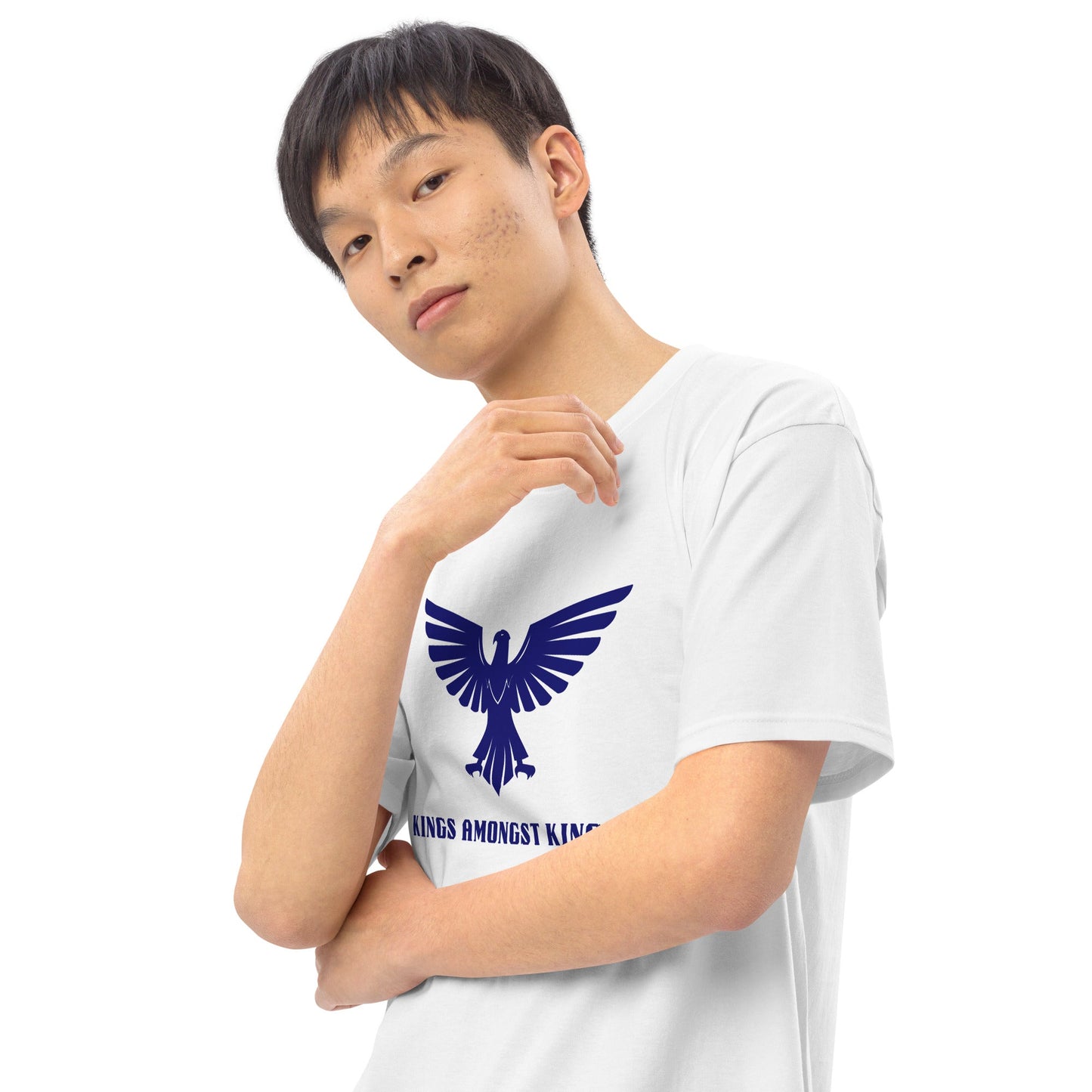 Midnight Blue Men’s premium heavyweight tee - MobbMall