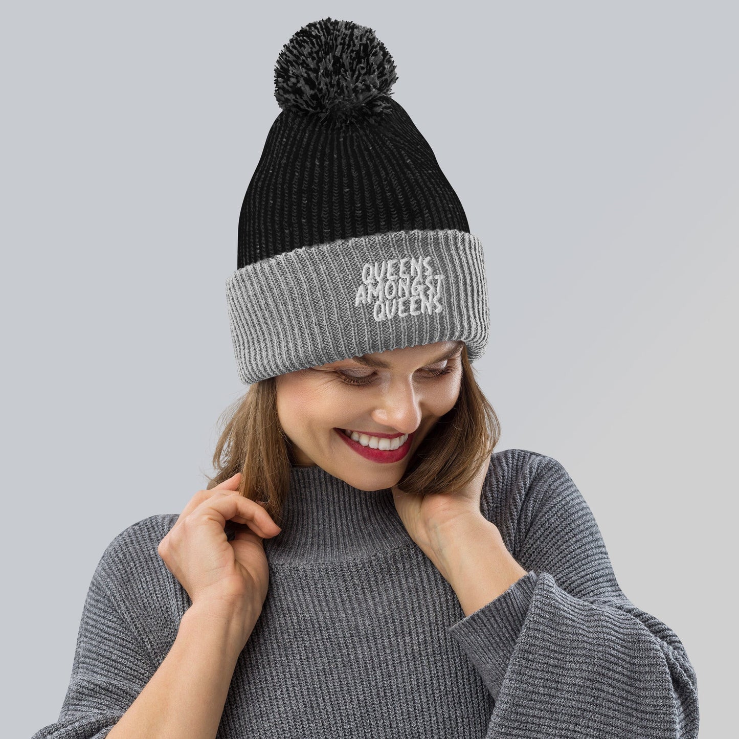 QAQ Pom-Pom Beanie - MobbMall