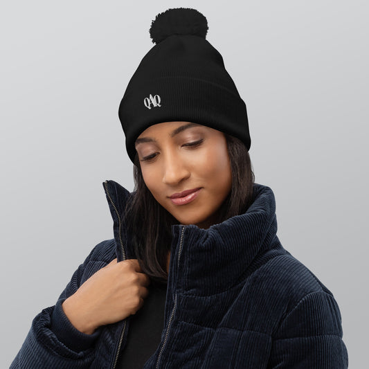 QAQ Pom pom beanie - MobbMall